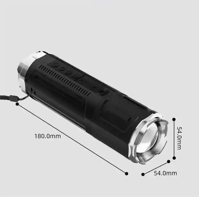 SY-322 Telescopic Zoomable Lamp Wireless BlueTooth Speaker, Outdoor Flashlight, Subwoofer, Portable TWS Card Speaker